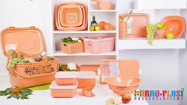 Vintage Plastic Kitchenware for Foods and Fruits