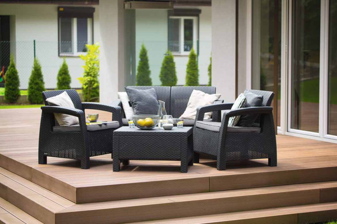 Black plastic outdoor chairs NZ and furniture design