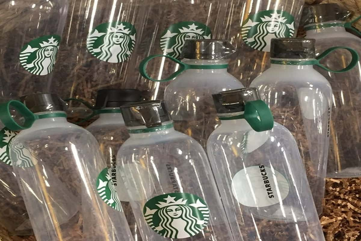  Starbucks Plastic Bottle; Damage Resistance Flexible Durable 2 Application Beverage Detergent 